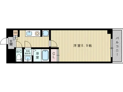 プロスパーレインボーヴィラ(1K/7階)の間取り写真