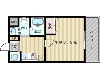 パークヒルズ新大阪WILL(1K/5階)の間取り写真