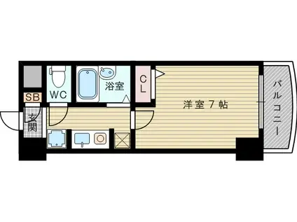 ノルデンハイム瑞光(1K/5階)の間取り写真