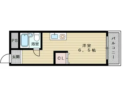 パル下新庄(ワンルーム/3階)の間取り写真