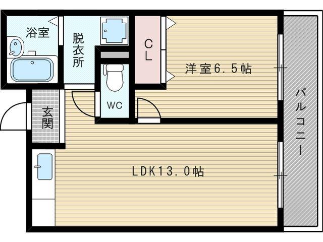 JMRレジデンス新大阪 (1LDK/7階)の間取り写真