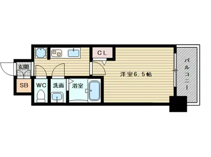 フォーリアライズ淡路ライツ(1K/3階)の間取り写真