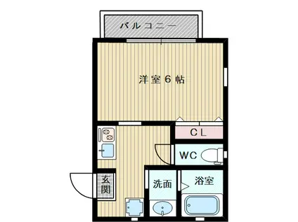 TMコート新大阪(1K/3階)の間取り写真