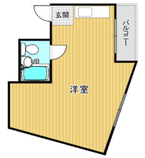 プレアール上新庄3(ワンルーム/2階)の間取り写真