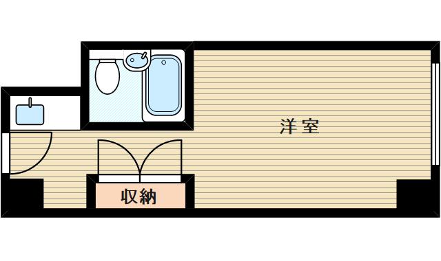 ステュディオ新大阪(ワンルーム/6階)の間取り写真
