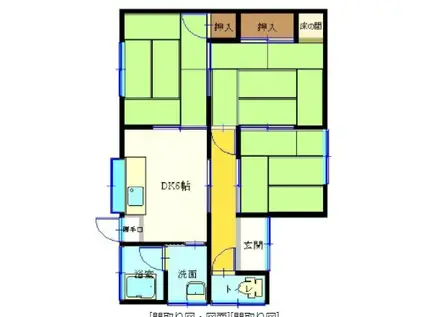博多南線 博多南駅 徒歩24分 1階建 築52年(3DK)の間取り写真