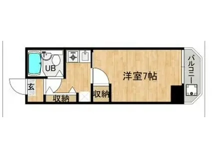 デイズマンション(1K/2階)の間取り写真