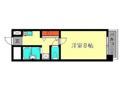 グレースやひろ(1K/5階)の間取り写真