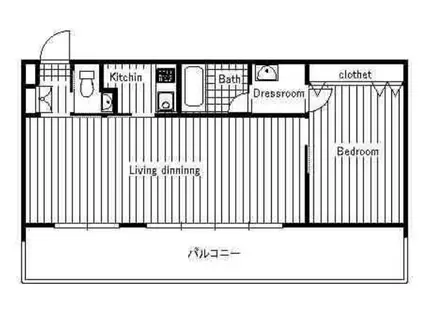 LINK.F(1LDK/5階)の間取り写真