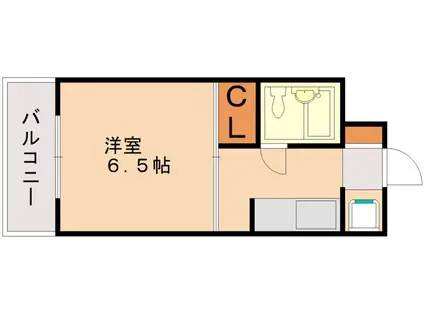 サンアドレス井尻(1K/2階)の間取り写真