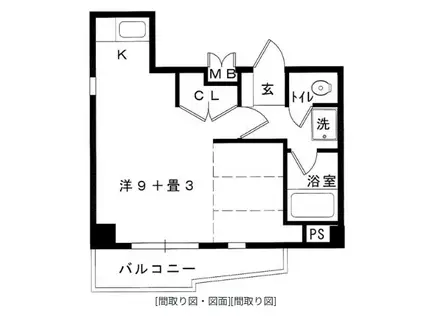 TSハイツ(1LDK/5階)の間取り写真