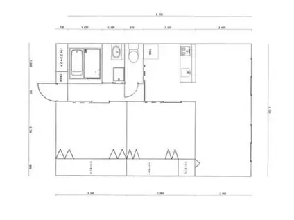 第二天神山コーポ(2LDK/1階)の間取り写真