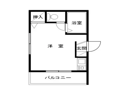 第3城西ビル(ワンルーム/2階)の間取り写真