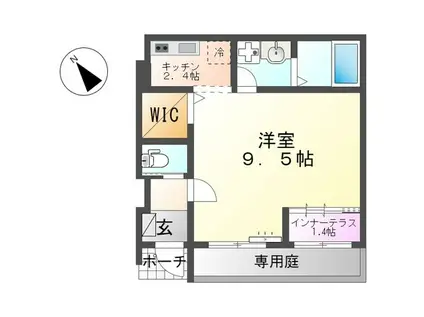 FELIZ BONITA(1K/1階)の間取り写真