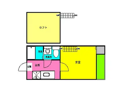 MARRY住吉(1K/1階)の間取り写真