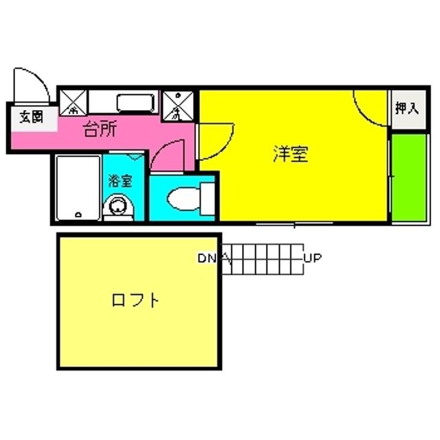 メゾンプランドール(1K/1階)の間取り写真