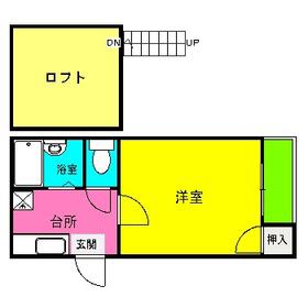 サンシャイン井尻(1K/1階)の間取り写真