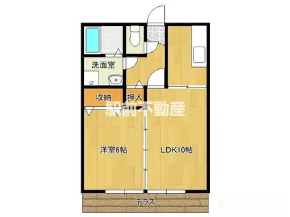 ドリーム ホープ(1LDK/1階)の間取り写真