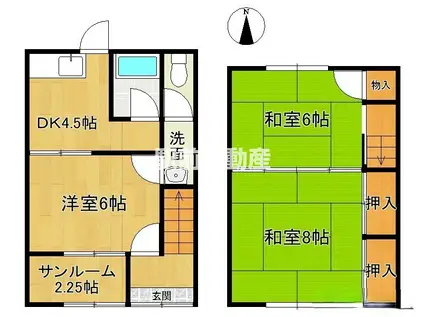コーポ60(3DK/1階)の間取り写真