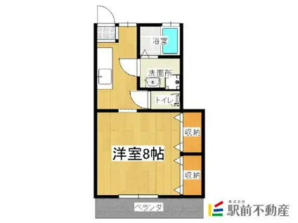 コラソン・エム(1K/1階)の間取り写真