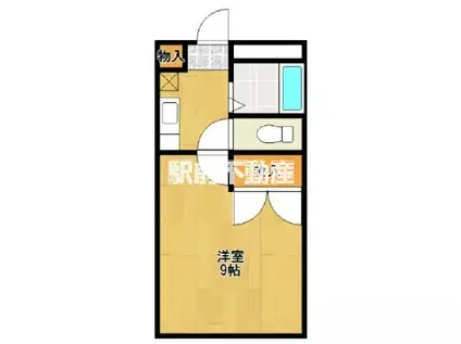 レオパレスレミュール(1K/2階)の間取り写真