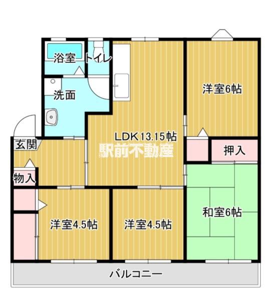 ルーミネスハイツ(4LDK/1階)の間取り写真