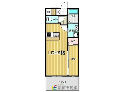 タワーサイドマンション(1LDK/3階)の間取り写真