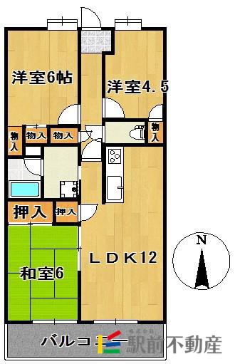 リアライズ新栄町(3LDK/9階)の間取り写真