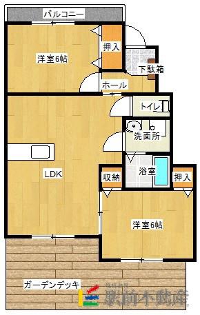 CANTABILE(2LDK/1階)の間取り写真