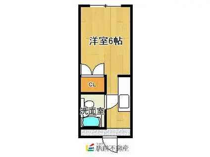 ニュースカイマンション(ワンルーム/4階)の間取り写真