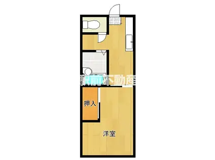 えぐちコーポラス(1K/2階)の間取り写真