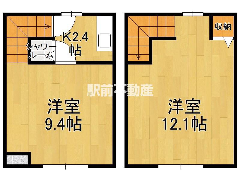 IKKA馬場(2K/1階)の間取り写真