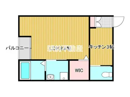 SK UNIVERSE 大正町(1K/2階)の間取り写真