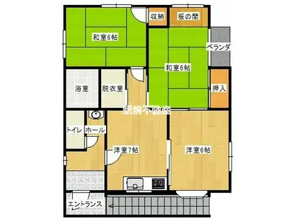 中原マンション(3DK/2階)の間取り写真