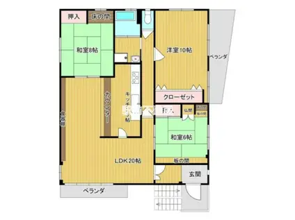 明治町MRビル(3LDK/3階)の間取り写真