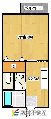 サンビレッジ赤坂A棟(1K/1階)の間取り写真