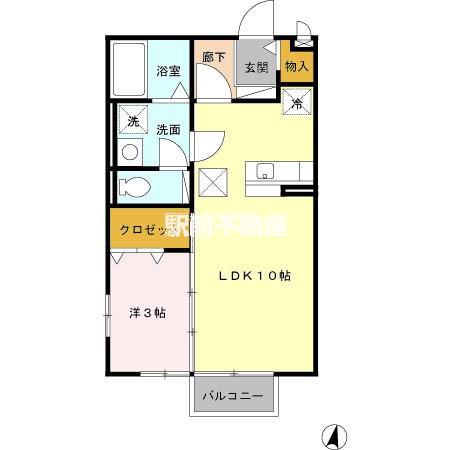 アークヴィラ(1LDK/2階)の間取り写真