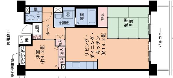 神戸高速鉄道東西線 高速長田駅 徒歩3分 10階建 築27年(ワンルーム/10階)の間取り写真