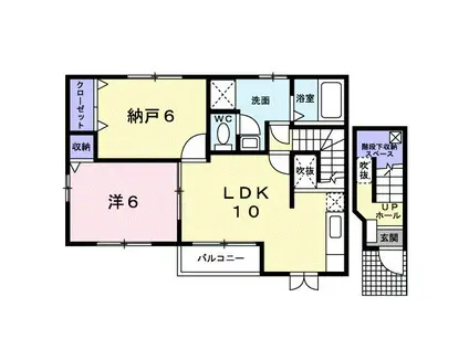 ベルアラモ(1SLDK/2階)の間取り写真