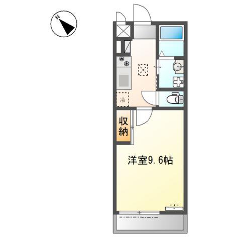大堀町工事(1K/1階)の間取り写真