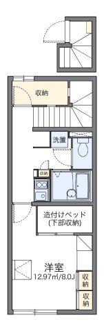 レオパレスブーゲンビリア(1K/2階)の間取り写真