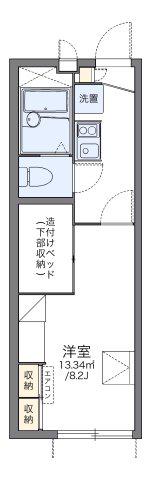 レオパレスパストラーレⅡ(1K/2階)の間取り写真