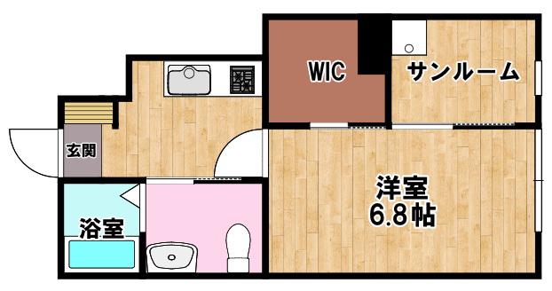 DOMANI SAKAE(1K/1階)の間取り写真