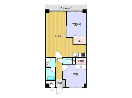 プルミエル(2LDK/2階)の間取り写真