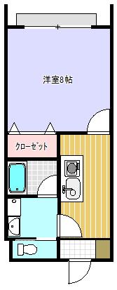 アットホーム12(1K/1階)の間取り写真