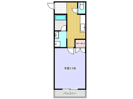 ドリームパレス千秀(1K/1階)の間取り写真