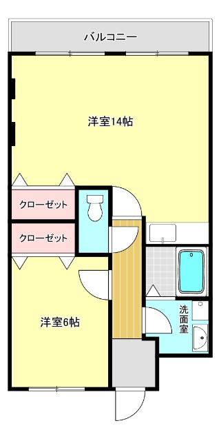 草津線 貴生川駅 徒歩13分 4階建 築28年(1LDK/2階)の間取り写真