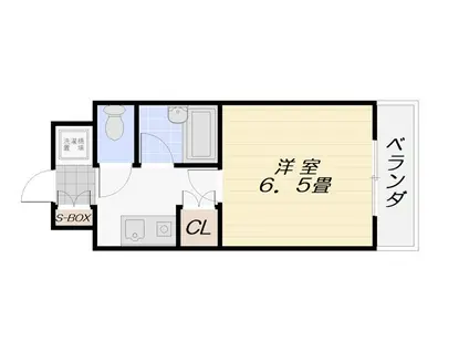 フェニックス保田(1K/3階)の間取り写真