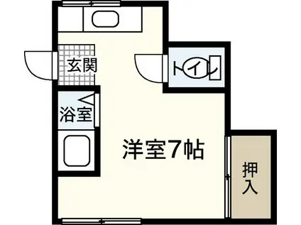 第1田宮ビル(ワンルーム/4階)の間取り写真