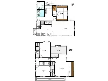 アストラムライン 大塚駅(広島) 徒歩30分 2階建 築25年(4LDK)の間取り写真